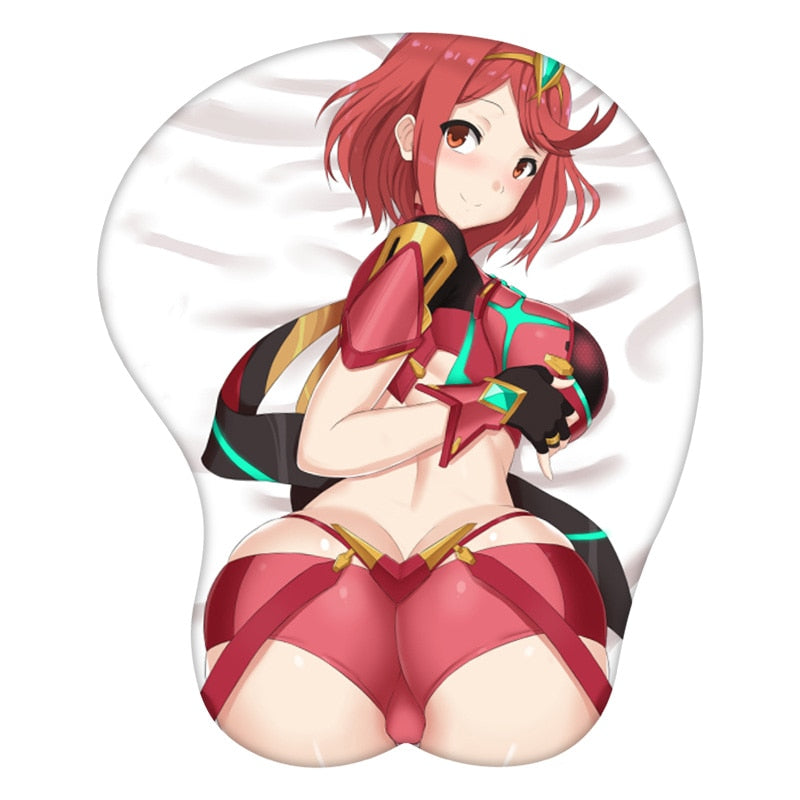 Xenoblade Chronicles 2 Homura 3D Mouse Pad Anime Wrist Rest Silicone Creative Gaming Mousepad Mat