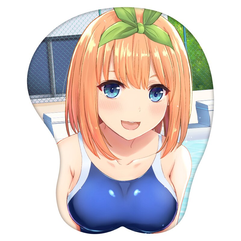 3D Mouse Pad Nakano Yotsuba The Quintessential Quintuplets Anime Wrist Rest Silicone Sexy Creative Gaming Mousepad Mat