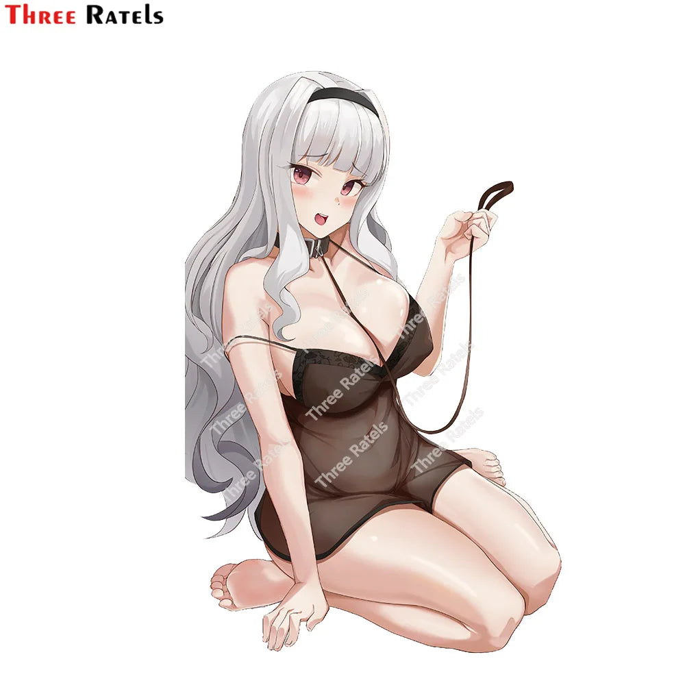 Three Ratels E391 Shijou Takane Car Stickers And Decals Anime Sexy Cute Car Girl Accessories Decoration