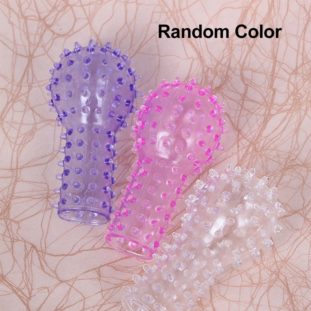 1PC Vaginal Massager No Vibrator Finger Sleeve Clitoris Stimulator G-spot Sex Toys for Women Adult Products