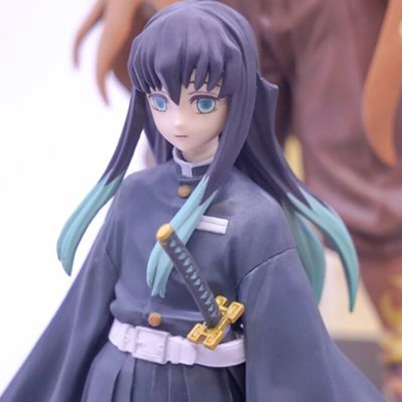 Figurines de dessin animé Demon Slayer Tokitou Muichirou, jouets en PVC de 16cm Kanroji Mitsuri Shinazugawa Sanemi Kimetsu no Yaiba, poupée d'action Figma