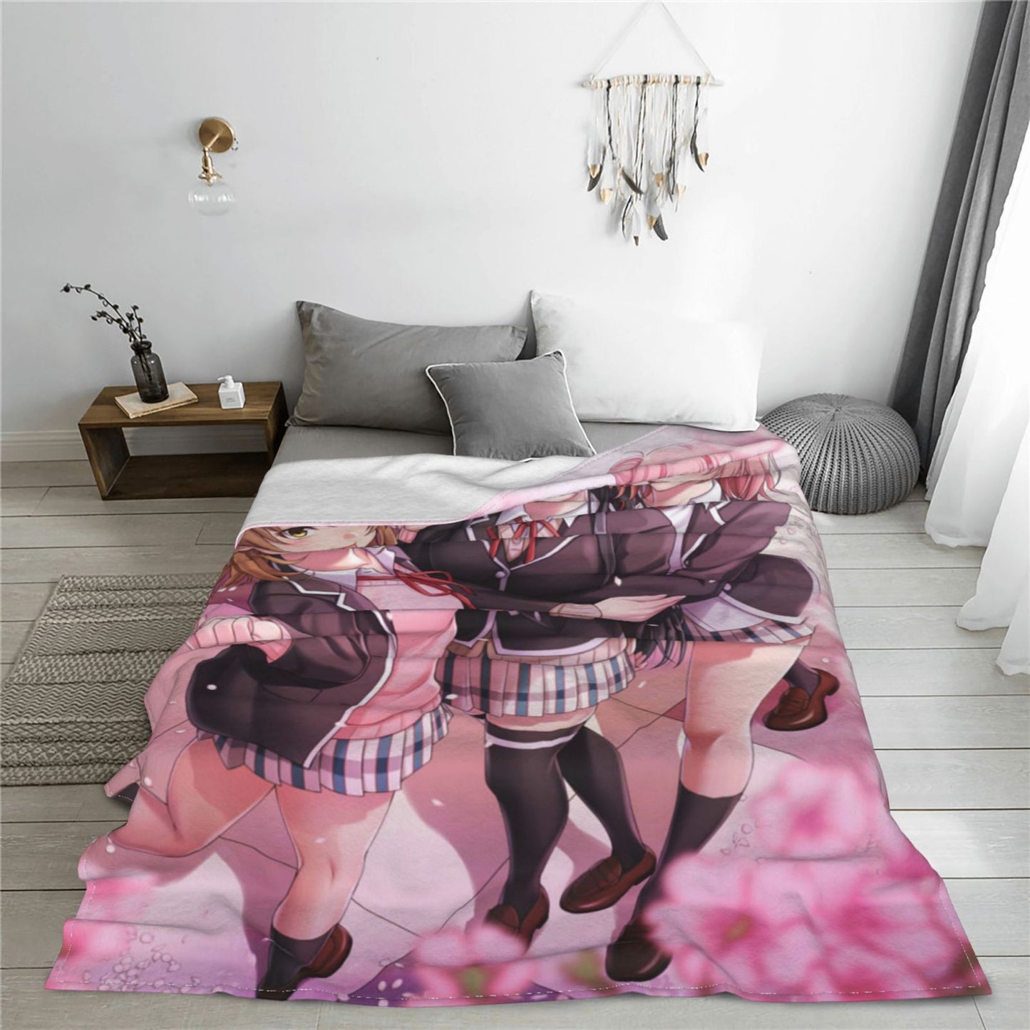 Hentai Anime Blanket H Anime Poster Blanket Sexy Nudity Women Poster Fleece Blanket Hentai Image Sexy Adult Manga Merch Blanket