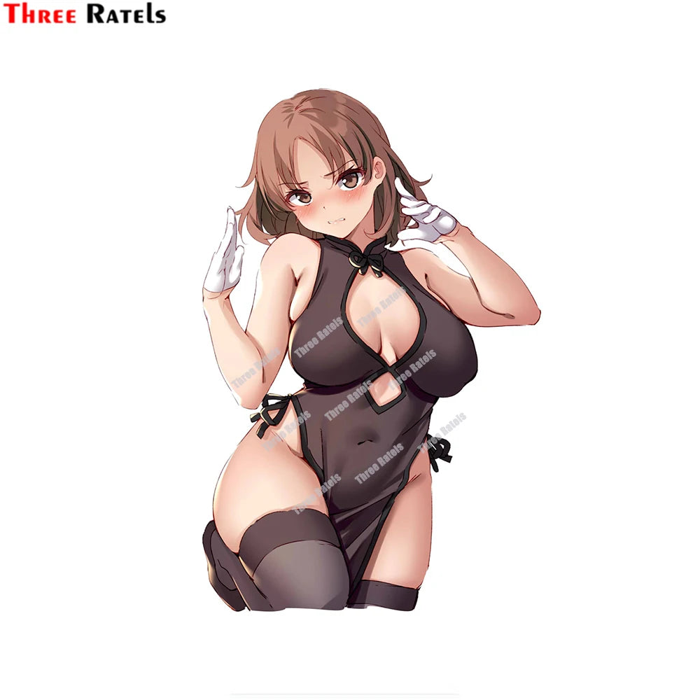 Three Ratels D382 Chiyoda Kantai Collection Creative Stickers Sexy Anime Girl Decals For Laptop Car External Decor