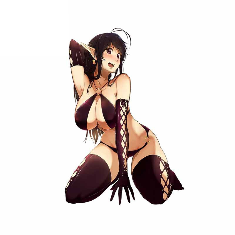 Sexy Anime Girl Car Styling Sticker Waterproof Decal 3D Custom Printed Decal Notebook Vinyl Cover Waterproof Apply To Car Window