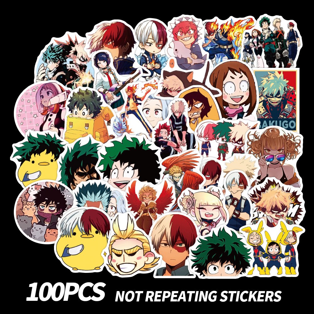 10/30/50/100pcs My Hero Academia Anime Stickers Graffiti Laptop Izuku –  K-Minded