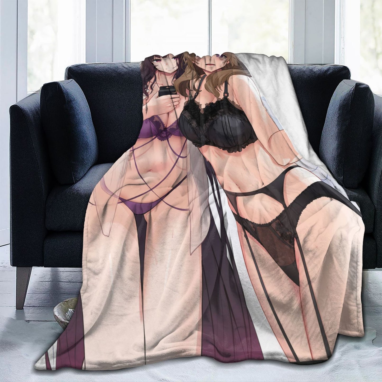 Hentai Anime Blanket H Anime Poster Blanket Sexy Nudity Women Poster Fleece Blanket Hentai Image Sexy Adult Manga Merch Blanket