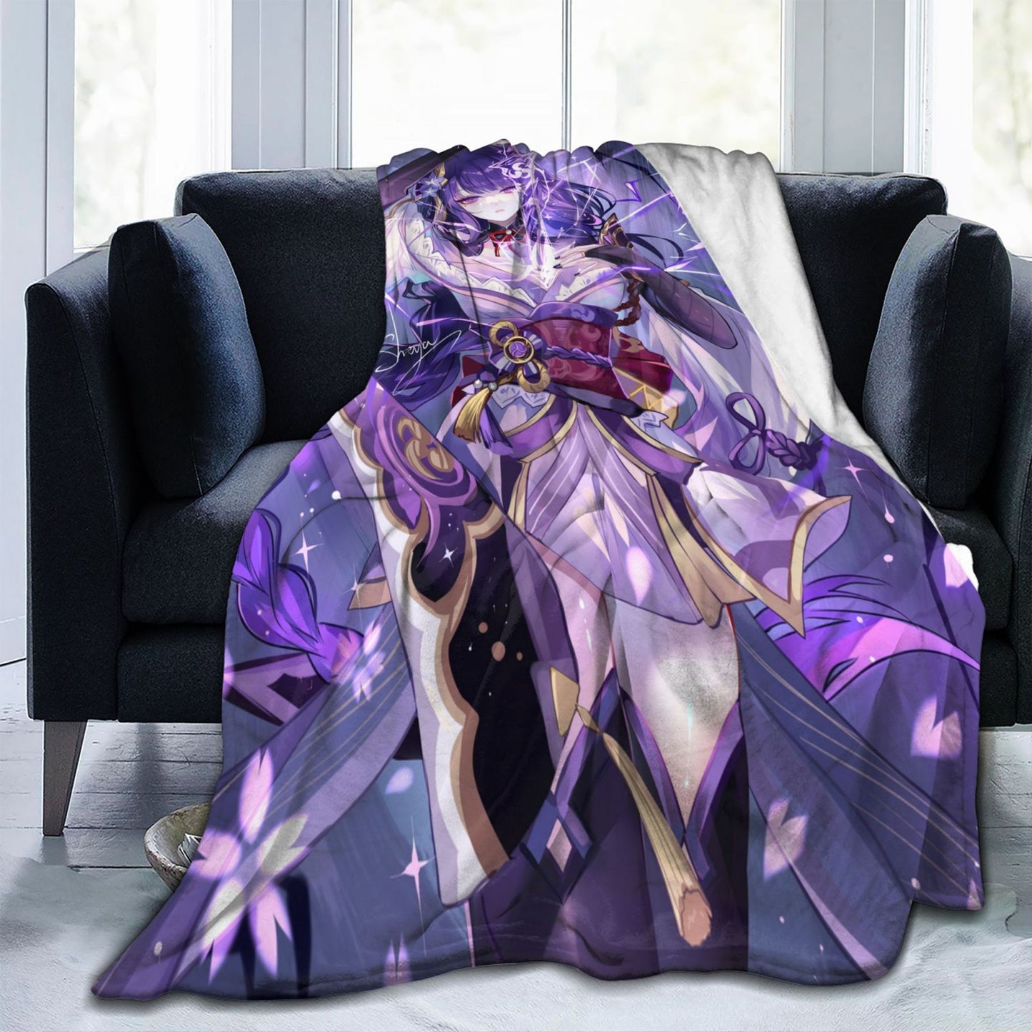 Genshin Impact Blanket H Anime Poster Blanket Sexy Nudity Women Poster Fleece Blanket Hentai Image Sexy Adult Hentai Manga