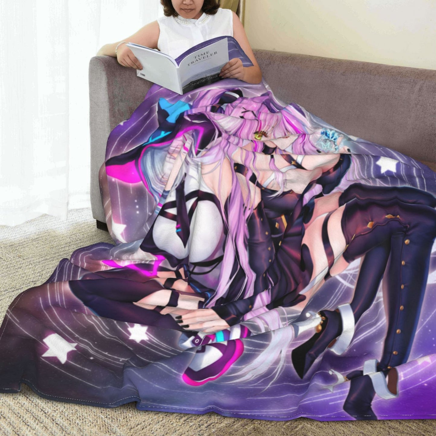 Doujin Throws Artist CG Comic Throw Adult Manga Sofa Blankets Hentai Anime Sexy Doujinshi Digital Poster Flannel Fleece Blanket