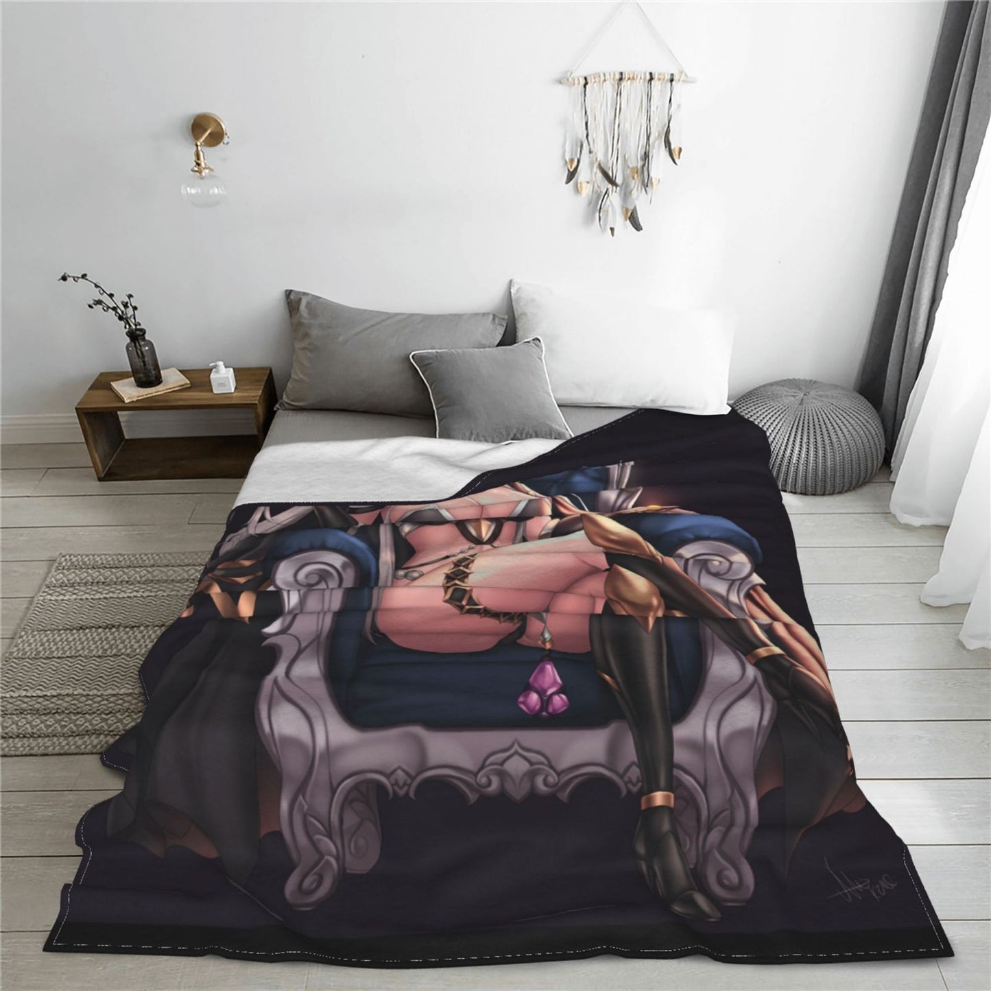 Artist CG Throws Doujin Comic Throw Adult Manga Sofa Blankets Hentai Anime Sexy Doujinshi Digital Poster Flannel Fleece Blanket