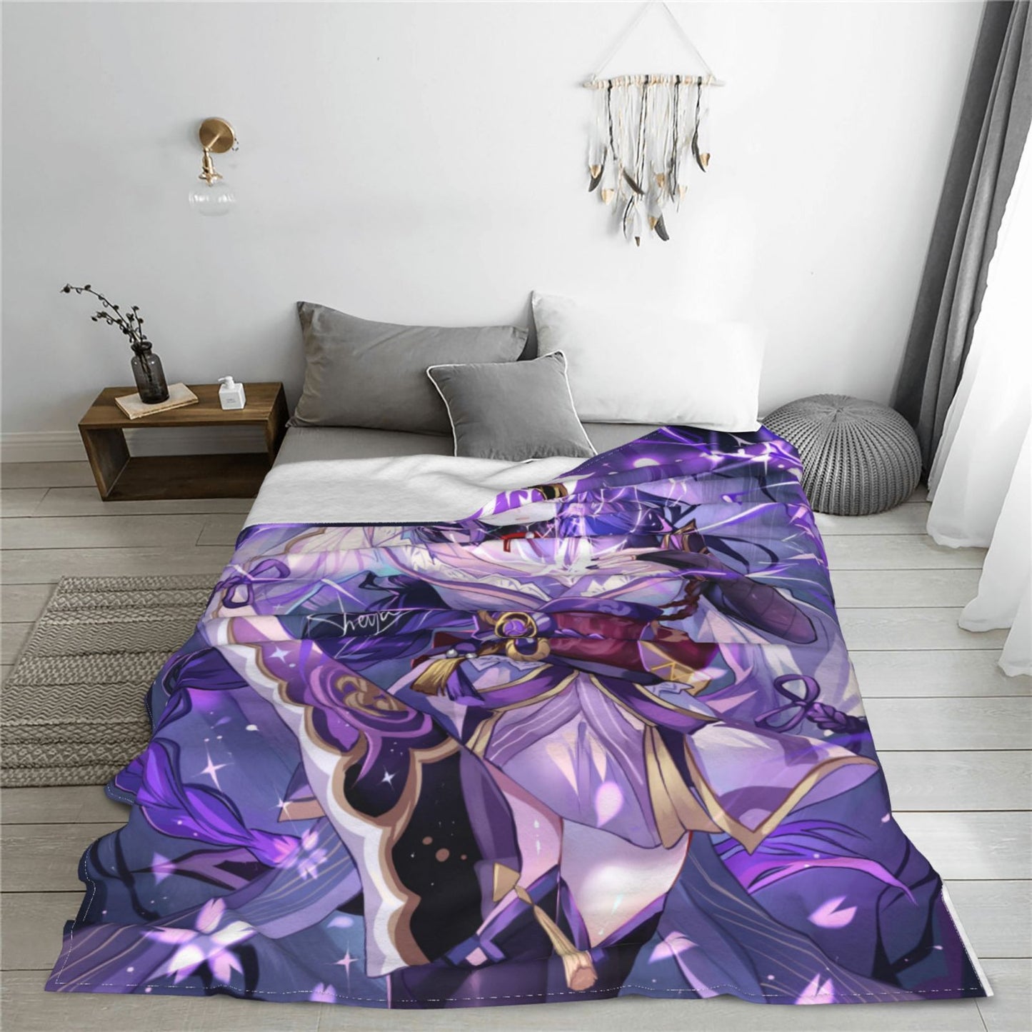 Genshin Impact Blanket H Anime Poster Blanket Sexy Nudity Women Poster Fleece Blanket Hentai Image Sexy Adult Hentai Manga