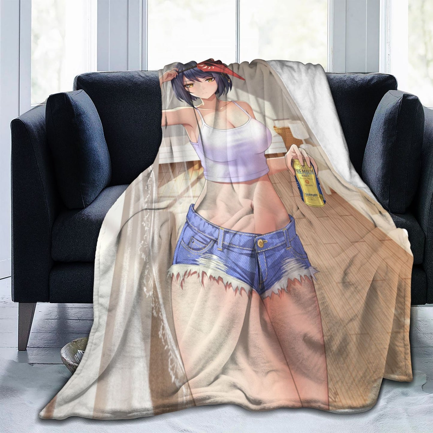 Genshin Impact Blanket H Anime Poster Blanket Sexy Nudity Women Poster Fleece Blanket Hentai Image Sexy Adult Hentai Manga Blank