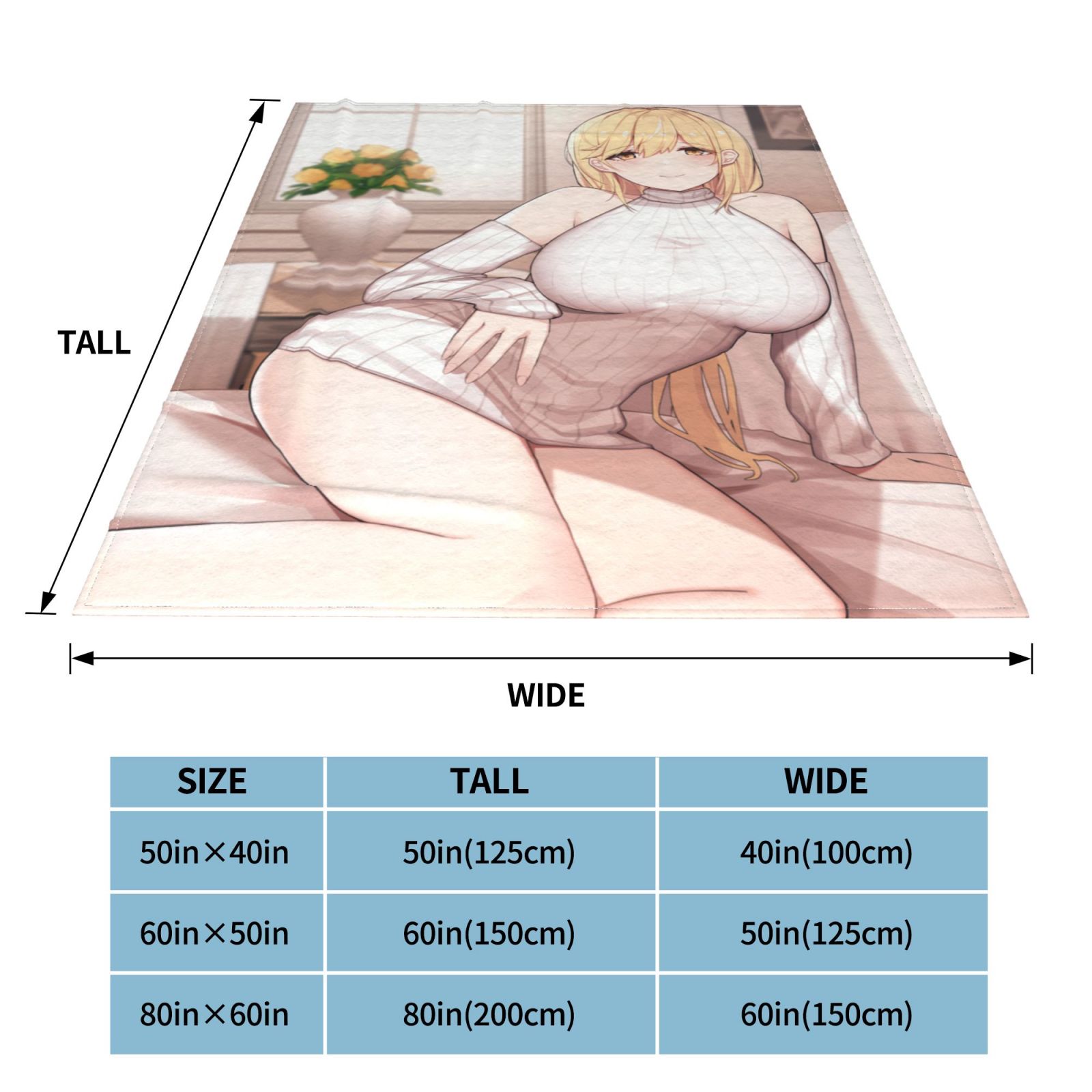 Hentai Anime Blanket Artist CG Comic Throw Adult Doujin Manga Sofa Bla –  K-Minded