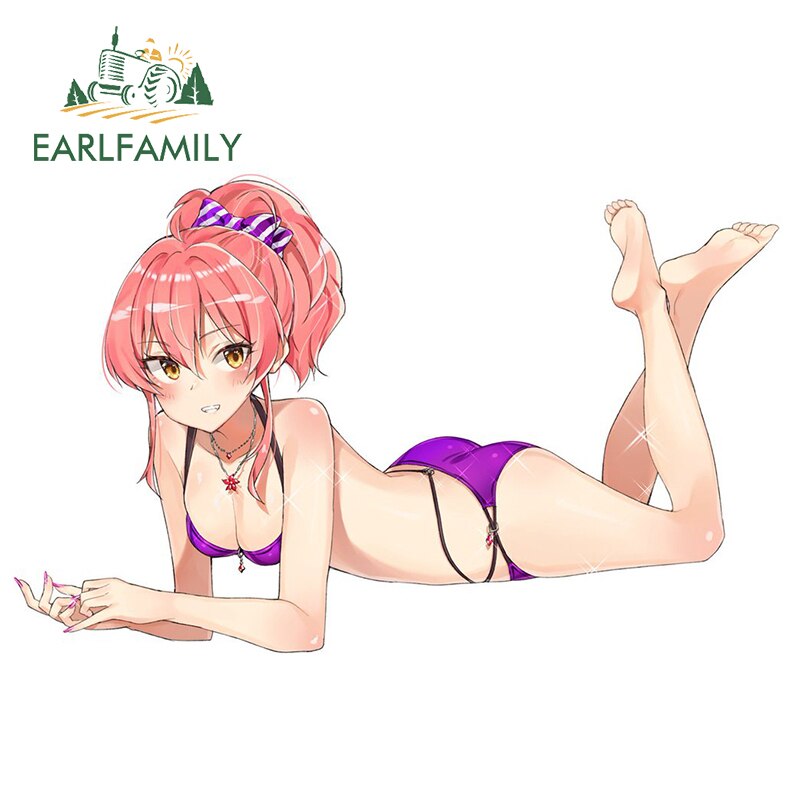 Sexy anime girl Sticker | Bikini Anime girl stickers | Sexy swimsuit stickers | underwear car stickers decal anime cute car accessories decoration