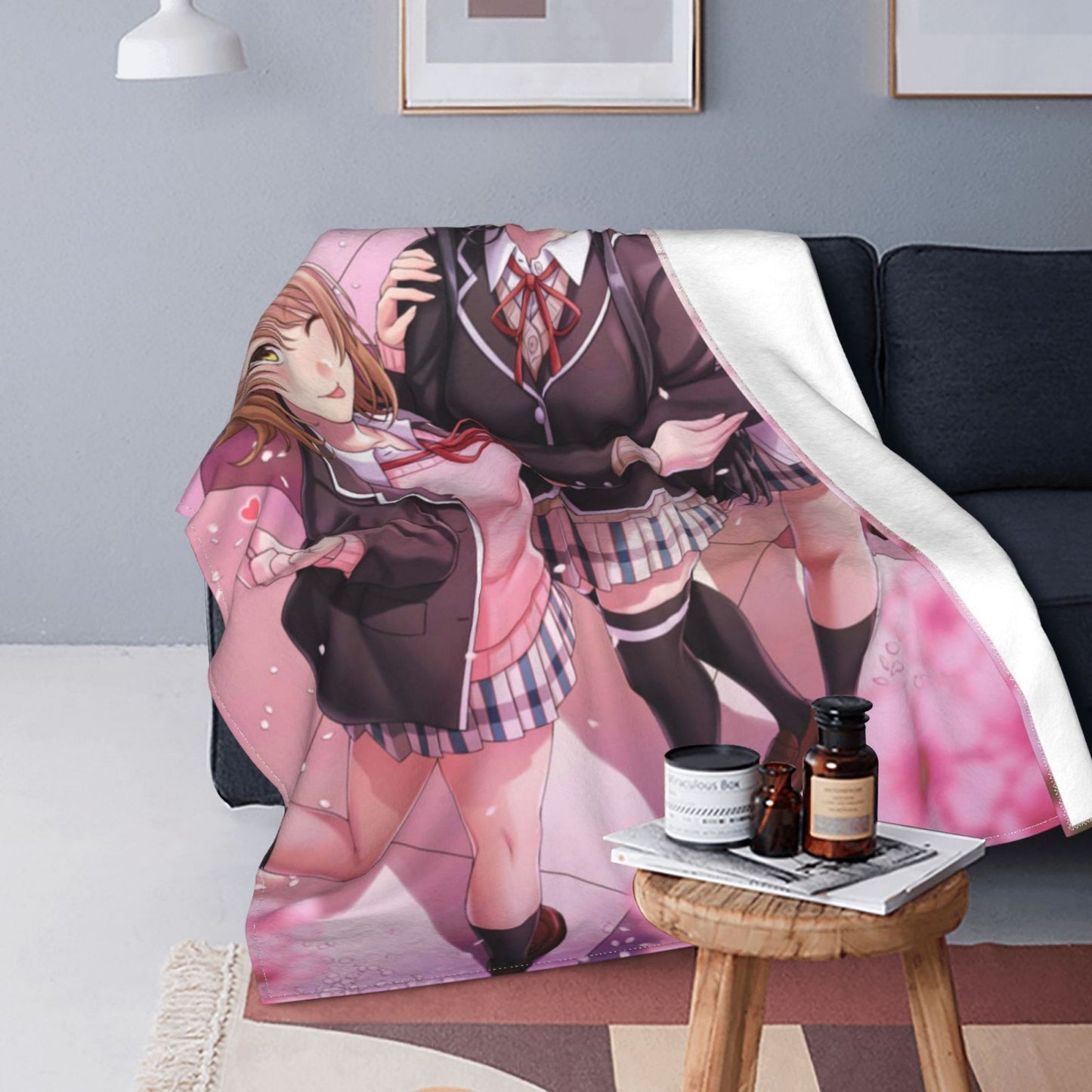 Hentai Anime Blanket H Anime Poster Blanket Sexy Nudity Women Poster Fleece Blanket Hentai Image Sexy Adult Manga Merch Blanket