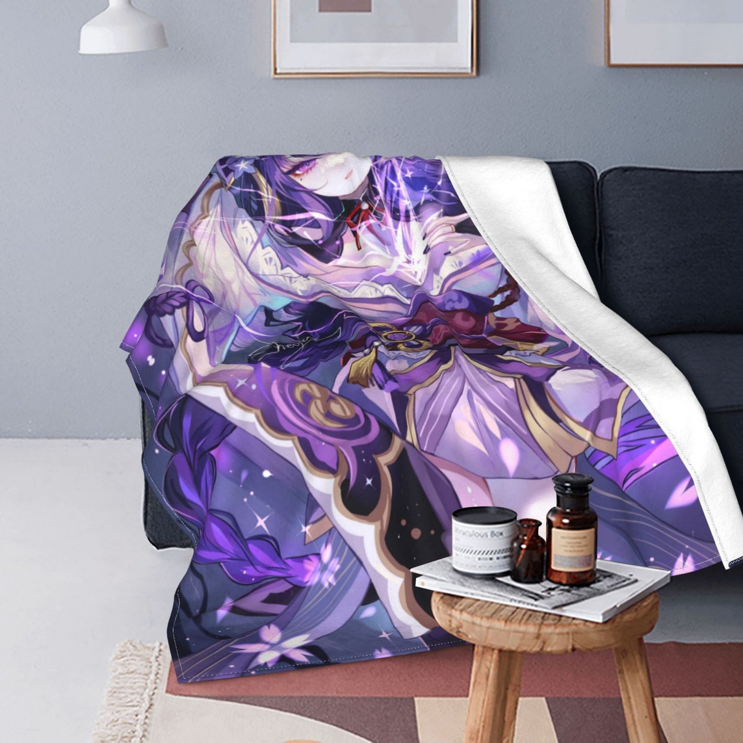 Genshin Impact Blanket H Anime Poster Blanket Sexy Nudity Women Poster Fleece Blanket Hentai Image Sexy Adult Hentai Manga