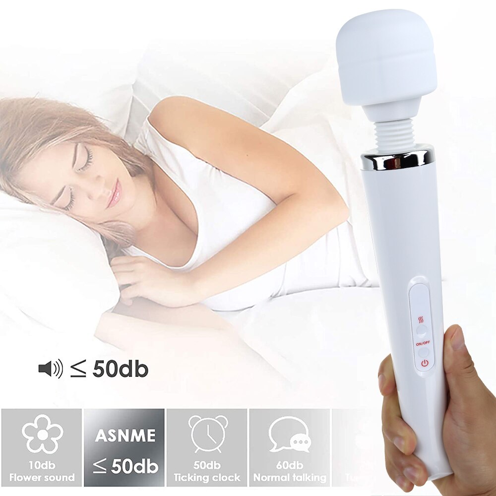 Huge Magic Wand Vibrators for women, USB Charge Big AV Stick Female G Spot Massager Clitoris Stimulator Large Sex Toys for Woman