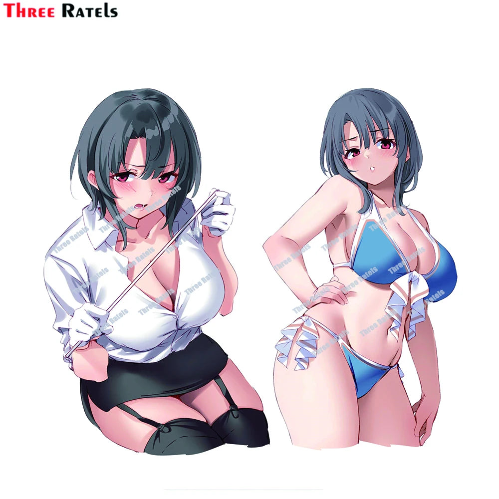 Three Ratels D733 Cartoon Anime Sexy Girl Takao Kantai Collection  Quality Car Sticker Laptop Suitcase Motorcycle Racing PVC DIY