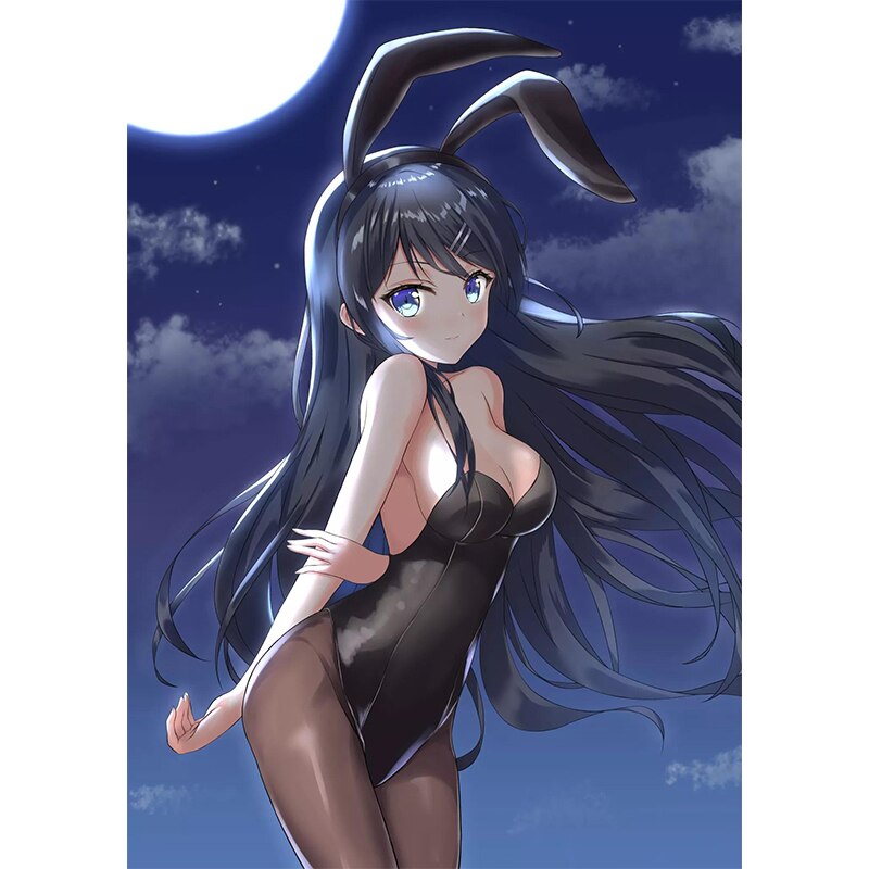 Haruhi Suzumiya Limited Black Bunny Suit Anime Girl figure Yuki Nagato 1/6  scale | #1833316755