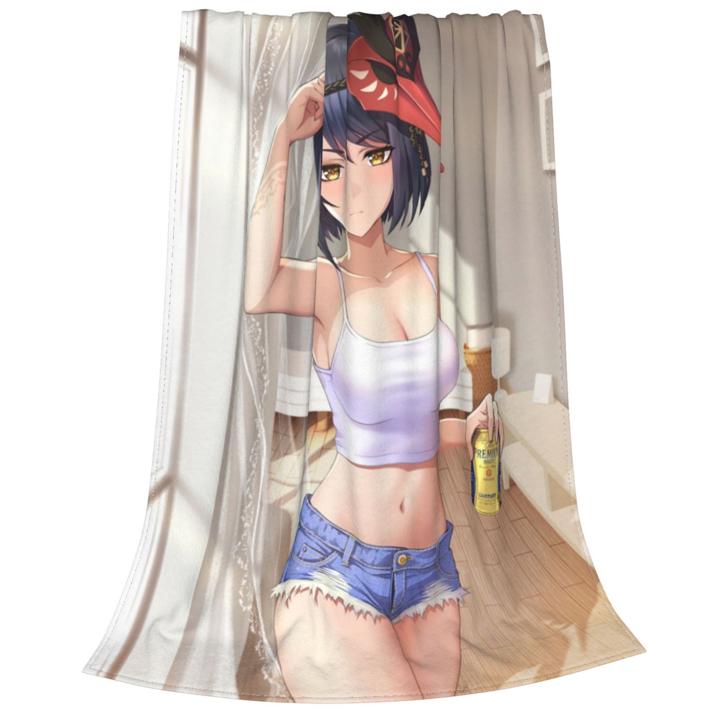 Genshin Impact Blanket H Anime Poster Blanket Sexy Nudity Women Poster Fleece Blanket Hentai Image Sexy Adult Hentai Manga Blank