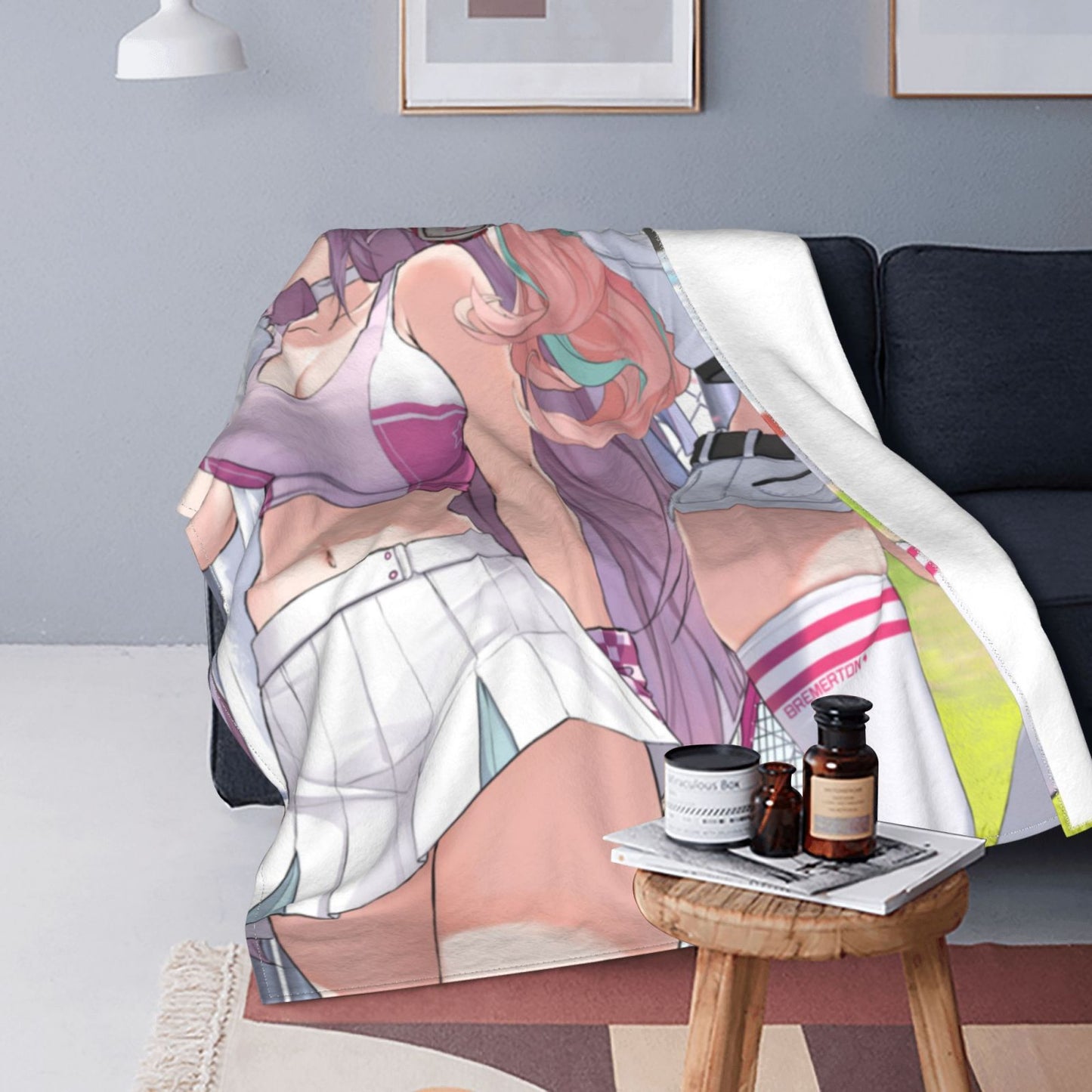 Hentai Anime Blanket Artist CG Comic Throw Adult Manga Sofa Blankets Doujin Sexy Doujinshi Digital Poster Flannel Fleece Throws