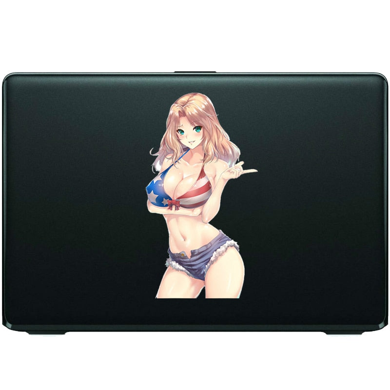 Personality Car Stickers Girl Und Panzer Kei Sexy Girl Anime Sticker for Window Motorcycle Decal Custom Printing Graphics PVC KK