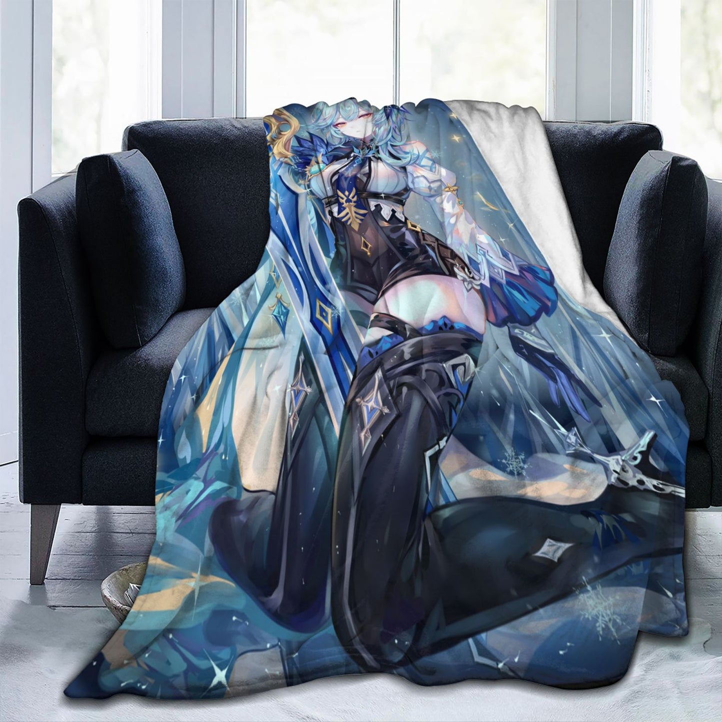 Genshin Impact Throws Game CG Throw Adult Artist Sofa Blankets Hentai Anime Comic Sexy Doujin Poster Flannel Fleece Blanket