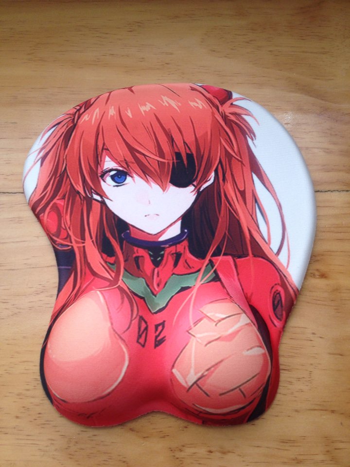 Free Shipping 3D wristbands/anime beauty/chest mouse pad beauty of the mouse pad EVA - Q version of the theatre asuka