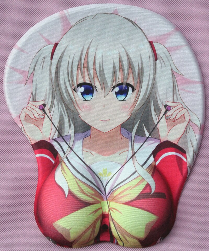 2020 new version Japanese anime 3d mouse pad wristbands Cartoon Creative sexy mouse pad Chest beauty mouse pad Free Shipping