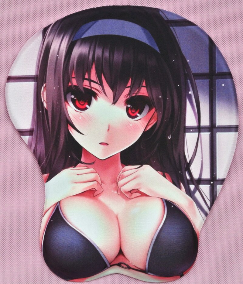 2020 new version Japanese anime 3d mouse pad wristbands Cartoon Creative sexy mouse pad Chest mouse pad Free Shipping