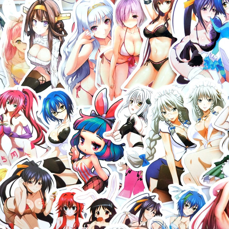 10/30/70PCS Cartoon Sexy Anime Stickers Adult DIY Toy Laptop Motorcycle Luggage Snowboard Fridge Phone Graffiti Decal Sticker F5