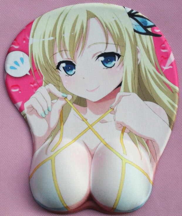 2020 new version Japanese anime 3d mouse pad wristbands Cartoon Creative sexy mouse pad Chest beauty mouse pad Free Shipping