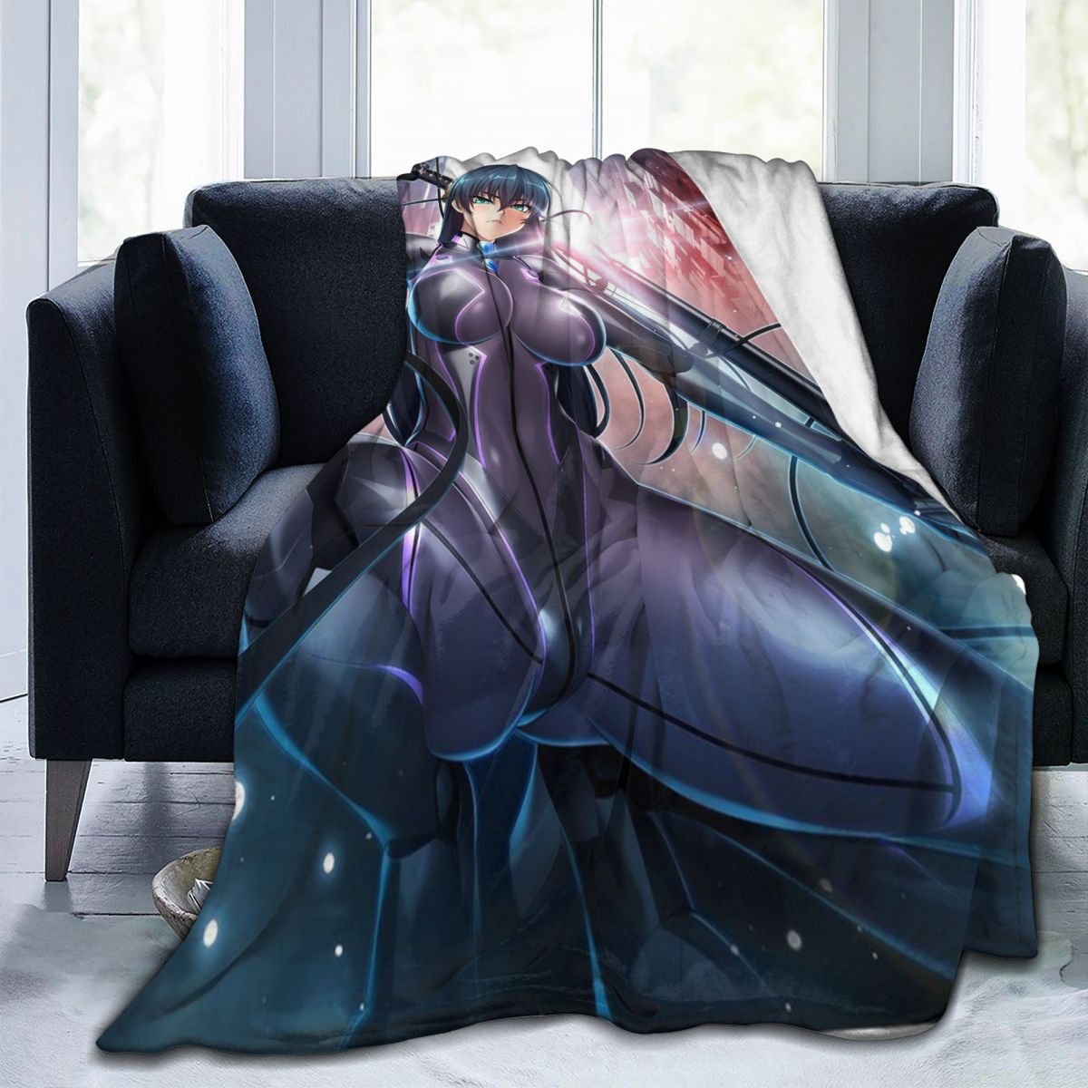 Taimanin Blanket Flannel Hentai Anime Stuff Breathable Adult H Doujin Poster Soft Throw Blankets for Bedding Travel Sexy Throws