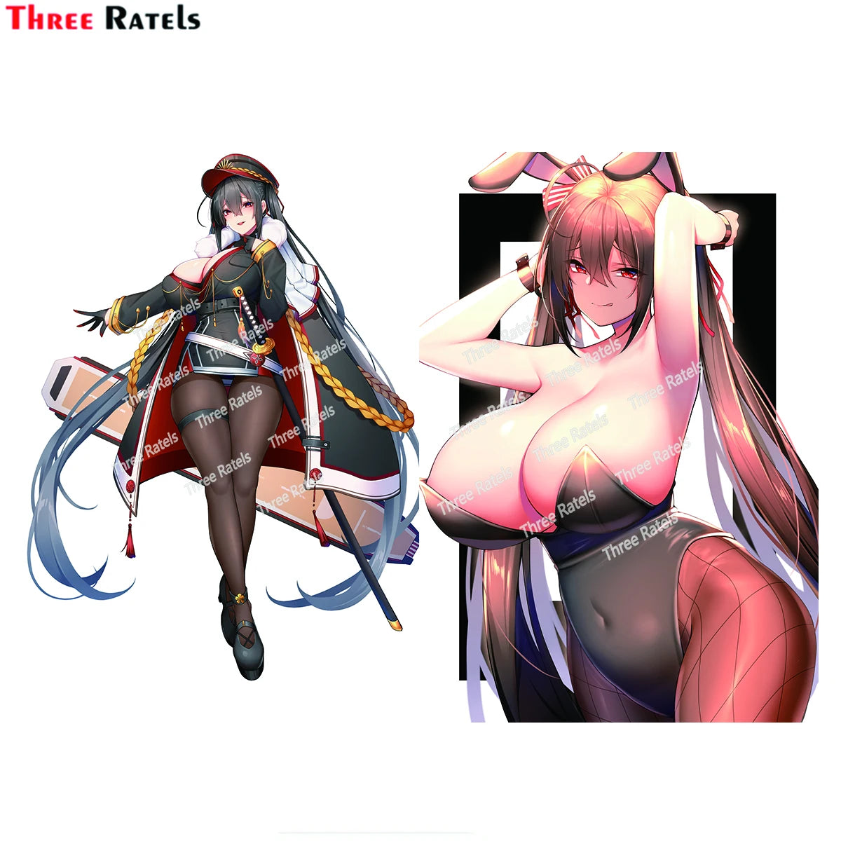 Three Ratels G474 Taihou Azur Lane Waterproof Stickers Classic Toy Laptop Luggage Fridge Guitar Sexy Sticker Gift Stickers