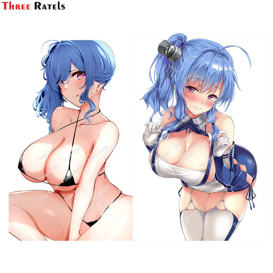 Three Ratels E346 High Quality  St Louis Azur Lane  Car Sticker Sexy Anime Auto Decals Vinyl Material Waterproof Property