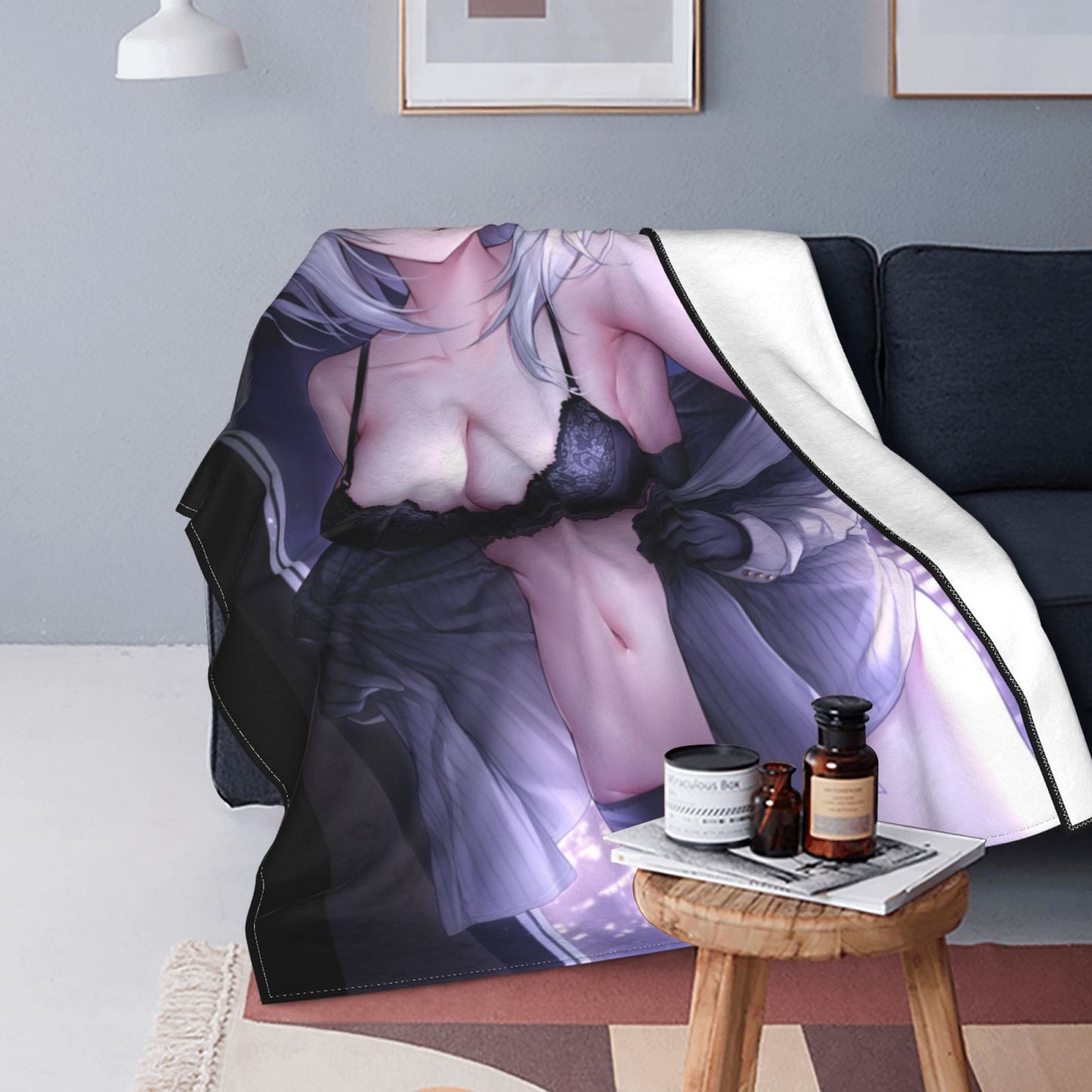 Hentai Anime Blanket H Anime Poster Blanket Sexy Nudity Women Poster Fleece Blanket Hentai Image Sexy Adult Manga Merch Blanket