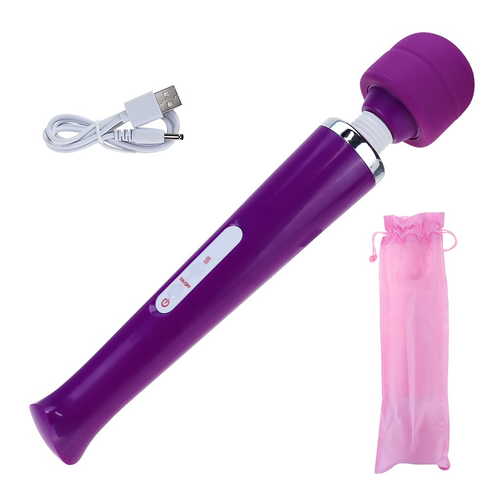 Huge Magic Wand Vibrators for women, USB Charge Big AV Stick Female G Spot Massager Clitoris Stimulator Large Sex Toys for Woman