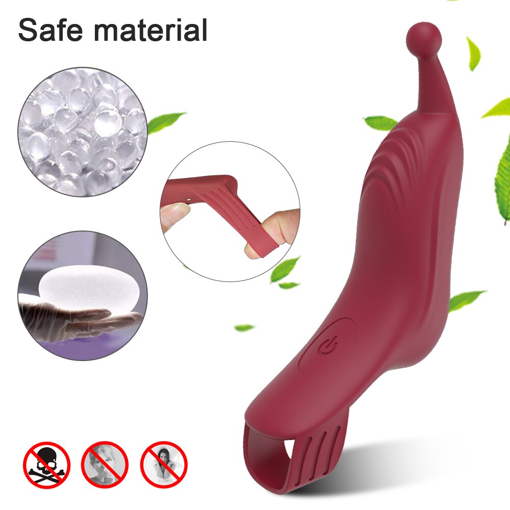 G-Spot Finger Vibrator Female Sex Toy For Women Clitoris Stimulator Couples Nipple Powerful Silicone Toy Goods for Adults 18