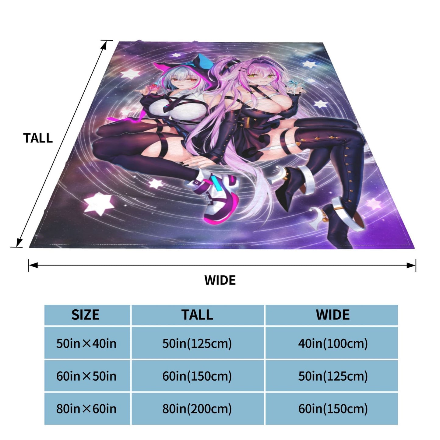 Doujin Throws Artist CG Comic Throw Adult Manga Sofa Blankets Hentai Anime Sexy Doujinshi Digital Poster Flannel Fleece Blanket