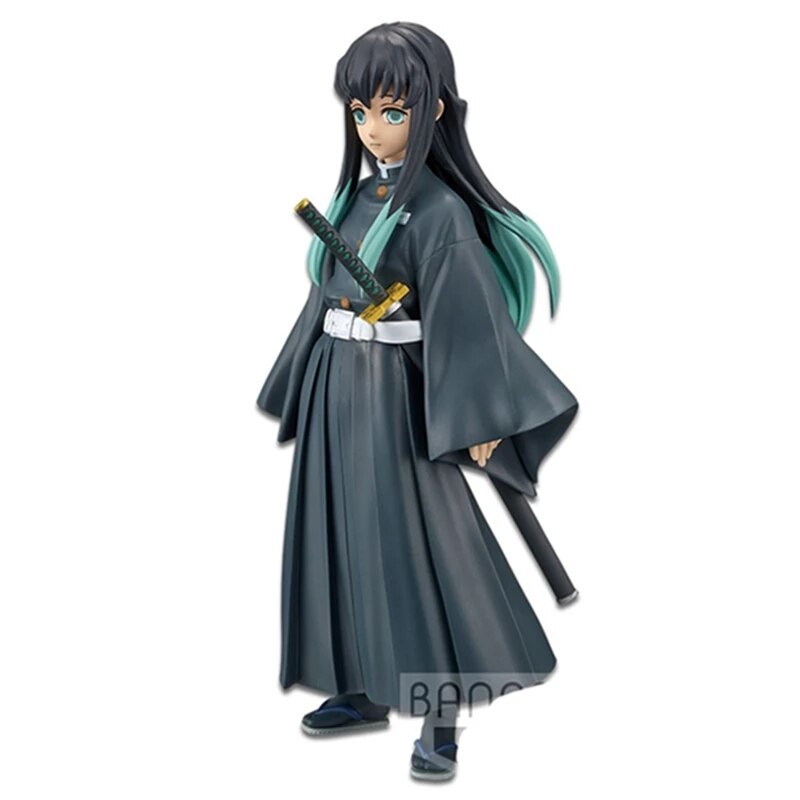 Figurines de dessin animé Demon Slayer Tokitou Muichirou, jouets en PVC de 16cm Kanroji Mitsuri Shinazugawa Sanemi Kimetsu no Yaiba, poupée d'action Figma