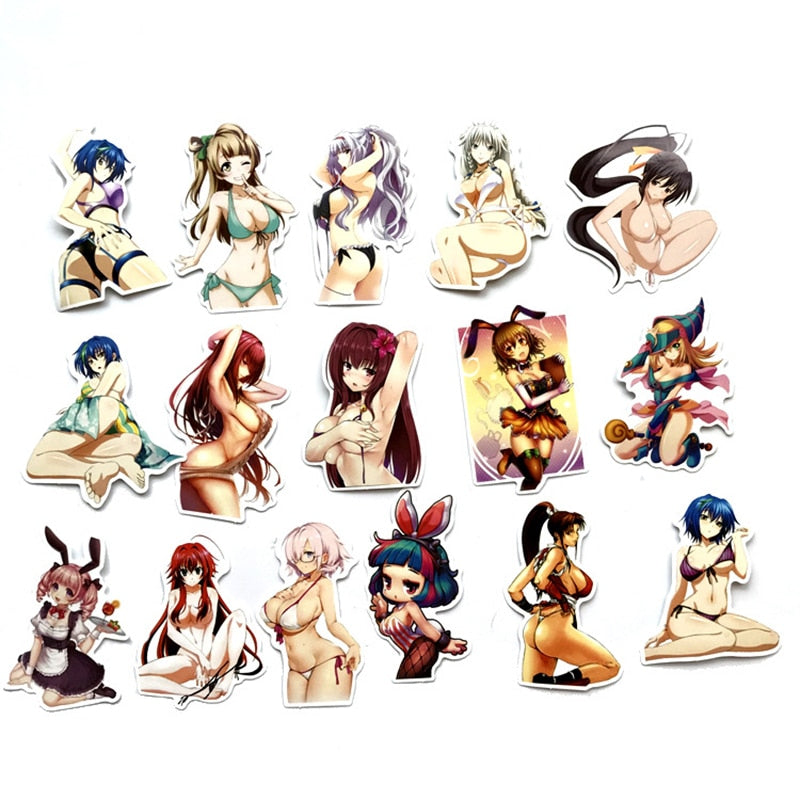 10/30/70PCS Cartoon Sexy Anime Stickers Adult DIY Toy Laptop Motorcycle Luggage Snowboard Fridge Phone Graffiti Decal Sticker F5