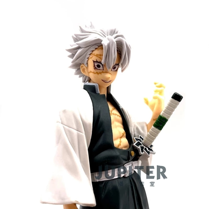 Anime Demon Slayer Kimetsu No Yaiba Shinazugawa Sanemi Action Figure Toys Anime Figurals Brinquedos In Stock Original