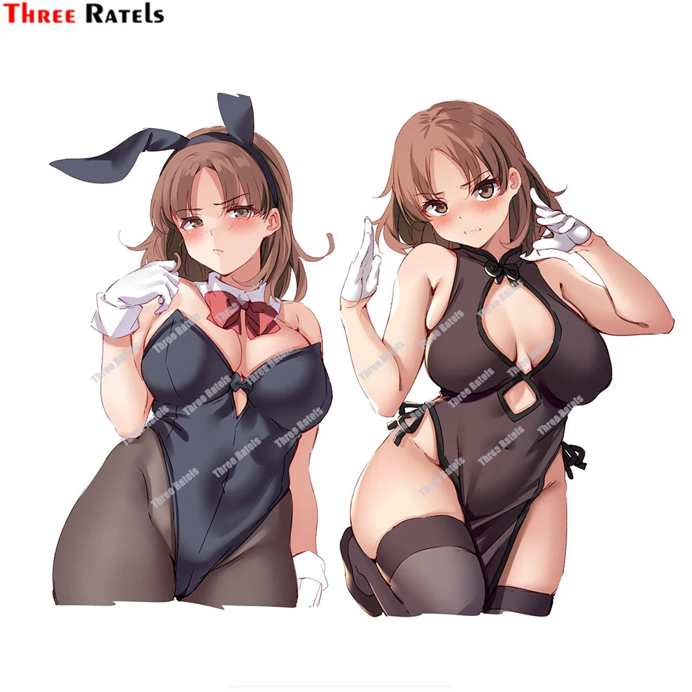 Three Ratels D382 Chiyoda Kantai Collection Creative Stickers Sexy Anime Girl Decals For Laptop Car External Decor