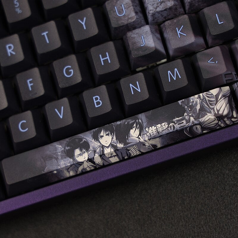 108 Keys/set PBT 5 Sides Dye Subbed Keycaps Cartoon Anime Key Caps Cherry Profile Keycap For Attack on Titan Diablo Style