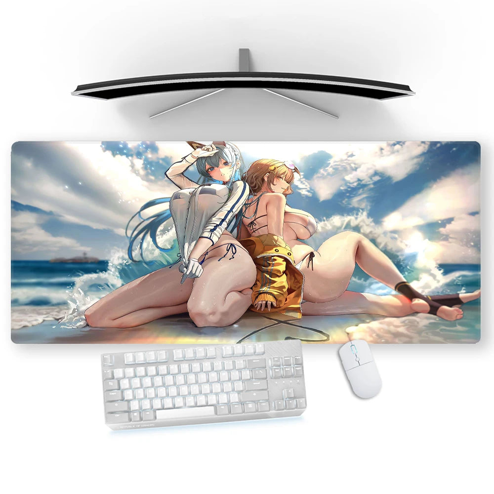 Extra Large Mouse Pad Animes Desk Kawaii Cute Sexy Girls Mousepad 80*30 Mousepads Japanese Desk Mat Gaming Accessories 1200*600