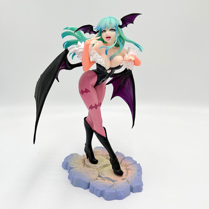 22cm Darkstalkers Bishoujo Lilith/Felicia Sexy Girl Anime Figure Vampire Morrigan Aensland Action Figure Adult Model Doll Toys