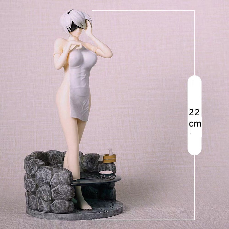 22cm NieR Automata 2b Sexy Girl Anime Figure 2b YoRHa No.2 Type B Action Figure YoRHa No.2 Type B Figurine Collectible Doll Toys