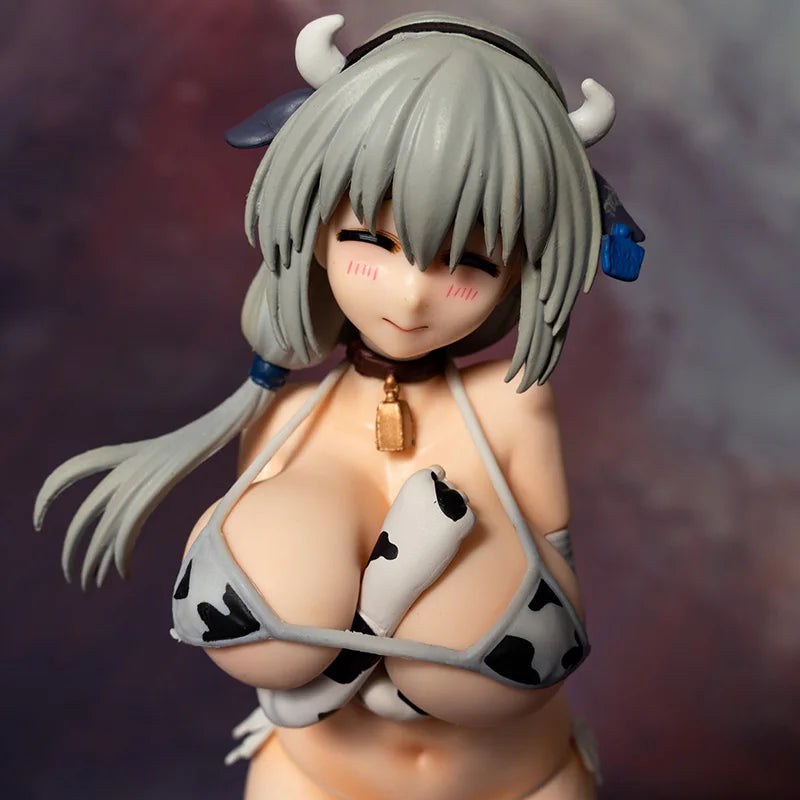 Wave Uzaki chan wa Asobitai Uzaki Tsuki Cow Pattern Dream Tech 1/7 Ushigara Bikini Action Figure Anime Sexy Girl Adult Doll Toys