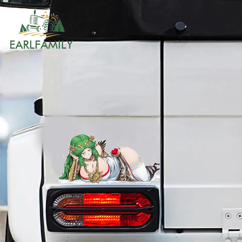 Hentai anime sticker 13cm 3D Sexy Girl Car Sticker Kid Icarus for Palutena Anime JDM Style Waterproof Car Decal Motorcycle Decoration