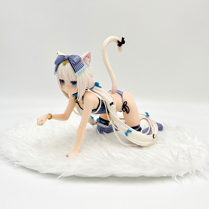 24cm Nekopara Vanilla Chocola Sexy Anime Girl Figure PLUM Nekopara Dress up time Action Figure Adult Collectible Model Doll Toys