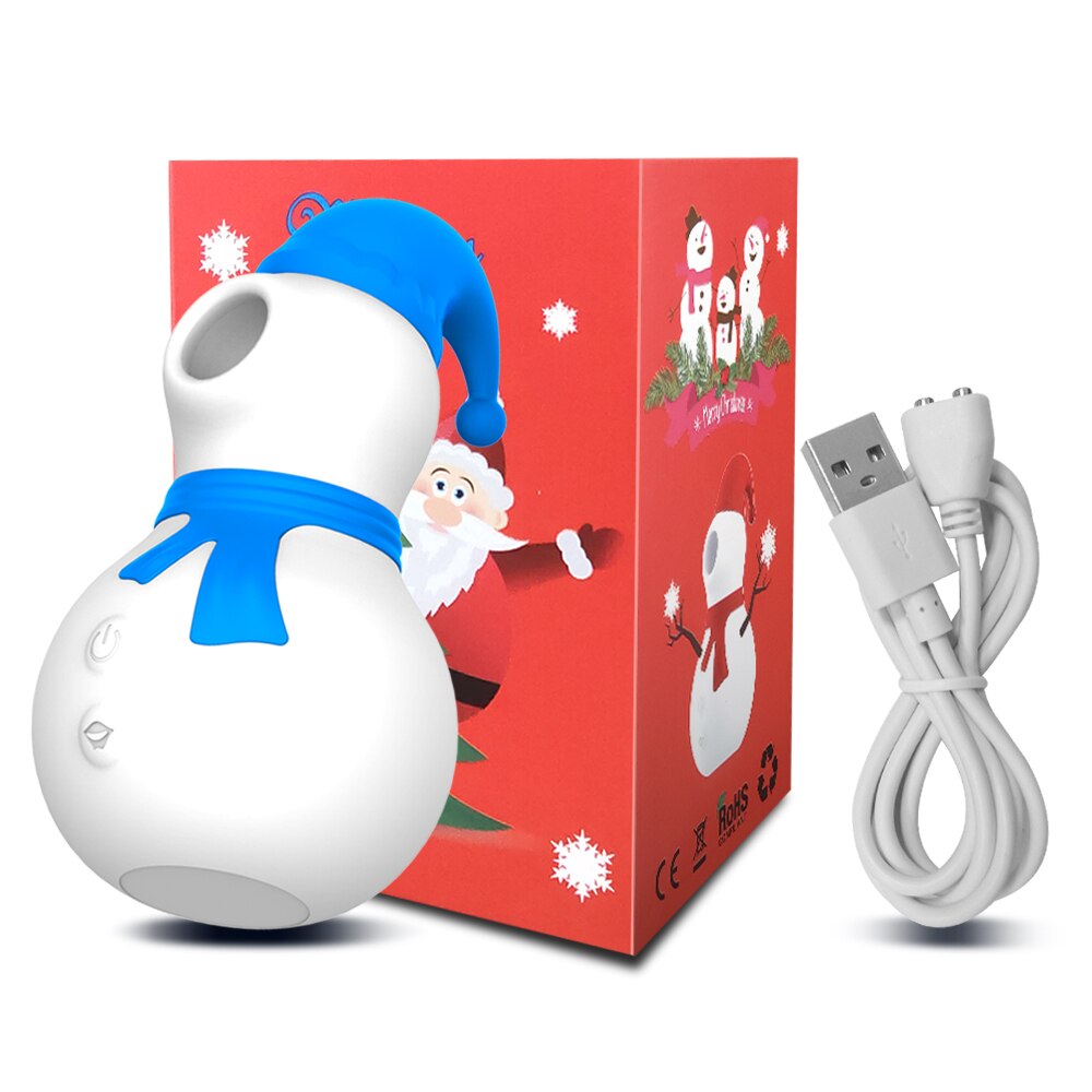 2022 Snowman Sucking Vibrator Female for Women Clit Clitoris Sucker Stimulator Cute Girl Gift Sex Toy Goods for Adults 18